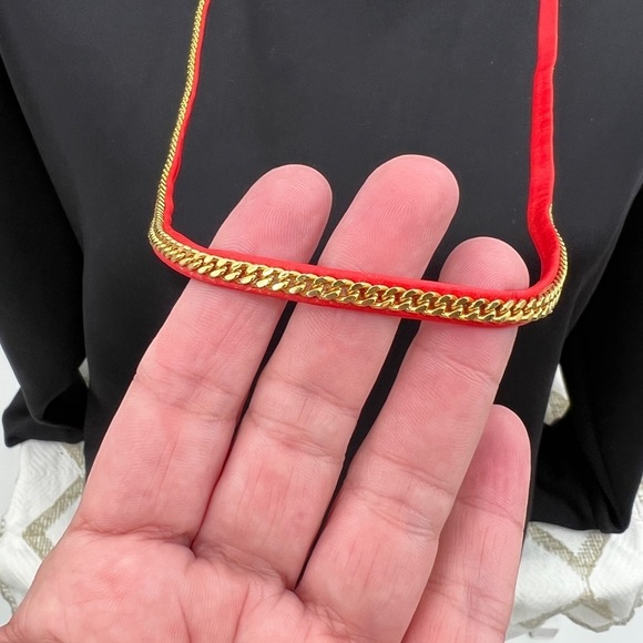 Vita Fede Red Leather Capri Wrap bracelet - Picture 5 of 6